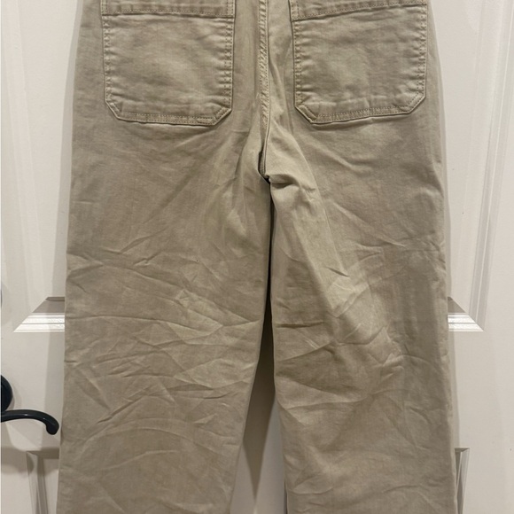 Oat High Rise Wide Leg Stretch Pants light khaki size 0/25 $80 - Picture 8 of 10
